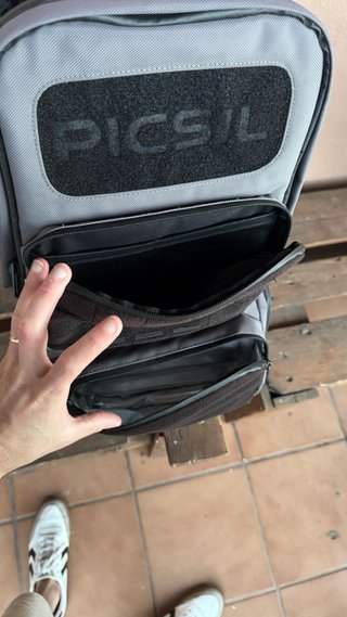 Mochila Táctica Militar Picsil Gris Negra