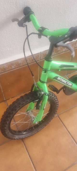 Bicicleta infantil 16 verde