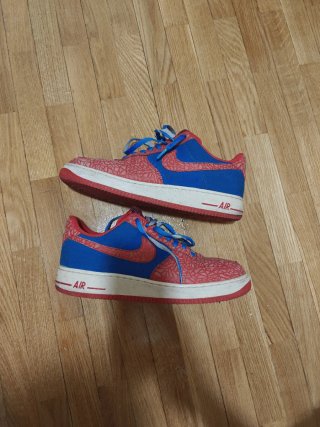 Zapatillas Nike Air Force 1 Azul/Rojo Spiderman