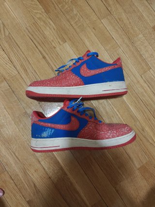 Zapatillas Nike Air Force 1 Azul/Rojo Spiderman