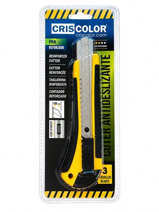 Kit Herramientas Criscolor: Cutter, Cinta Métrica