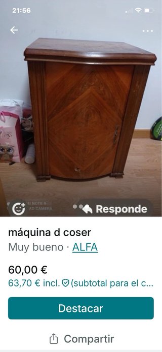 Máquina de coser Alfa