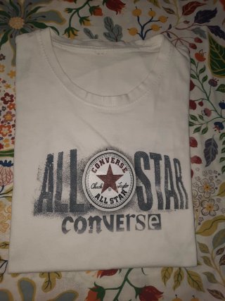 Camiseta Converse All Star Blanca Talla S
