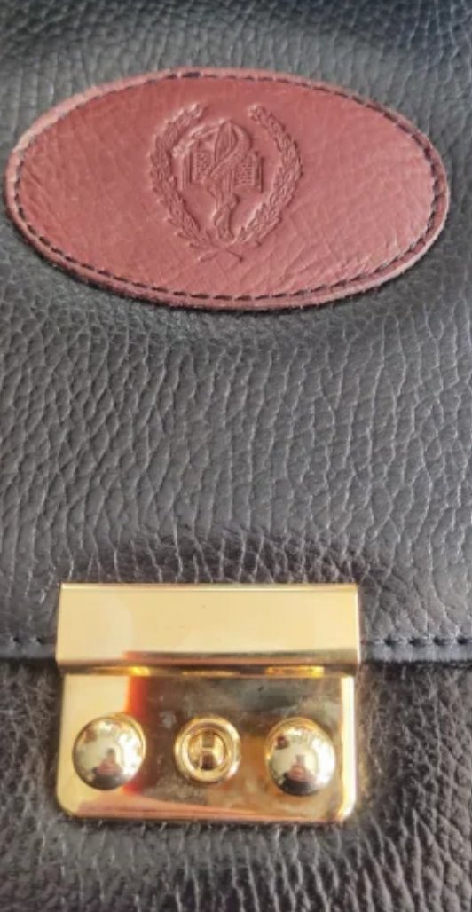 Maletín Piel Vintage Bicolor 1993 NUEVO