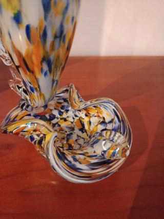 Jarrón Murano Pez Multicolor