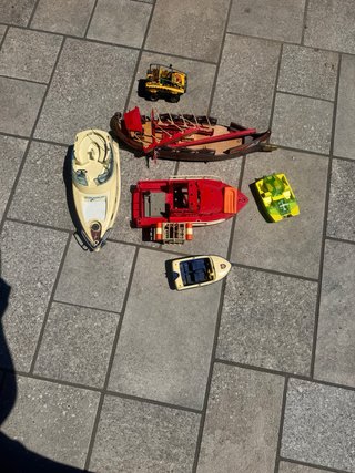 Lote Barcos y Coche Playmobil