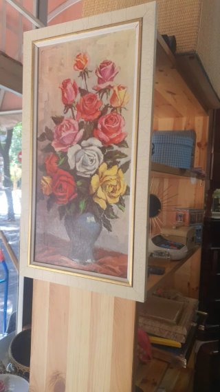 Cuadro de rosas decorativo