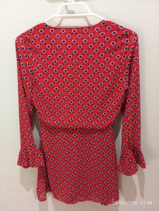 Vestido Kling Gasa Corazones