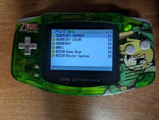 Game Boy Advance Edizione Zelda con schermo IPS