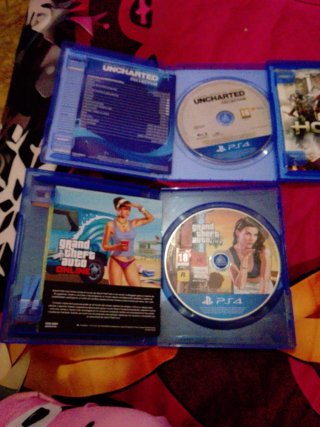 Lote 5 Juegos PS4: Uncharted, God of War, GTA V