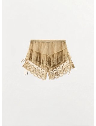 Shorts volantes bordados L y XL
