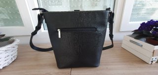 Bolso Paco Martínez bicolor beige y negro