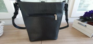 Bolso Paco Martínez bicolor beige y negro