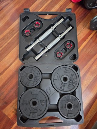 Maleta Kit Pesas Bodybuilding 20KG