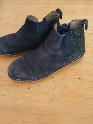 Botines niña invierno azul talla 36