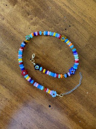 Collana perline colorate stile