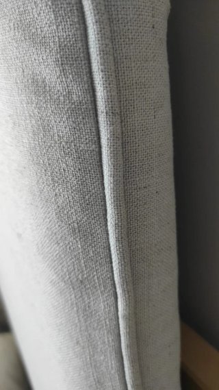 Cabecero de lino gris 150 cm.