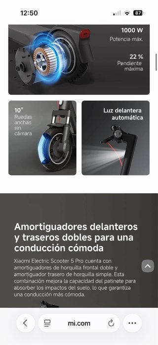 Patinete Xiaomi 5 Pro