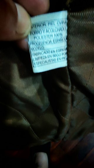 Chaqueta Ante Marrón Cuello Cuero ANTE NAPA