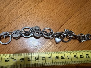 Bracciale con charms argento