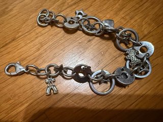 Bracciale con charms argento