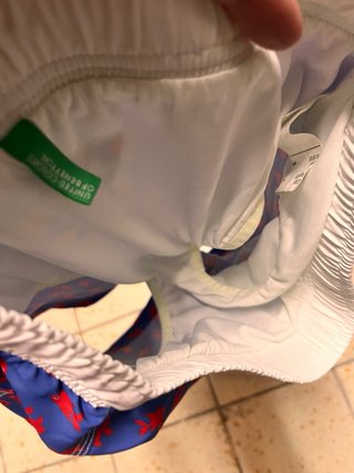 Costume boxer bimbo 5-6 anni pesci rossi