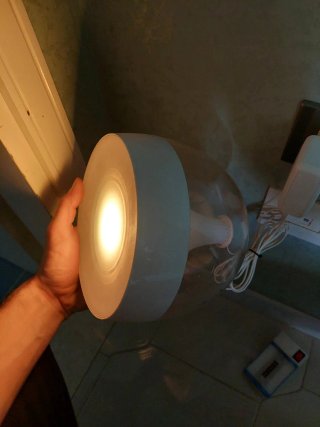 Lampada Philips trasparente e bianca