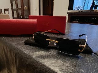 Gafas Cartier Oro y Negro