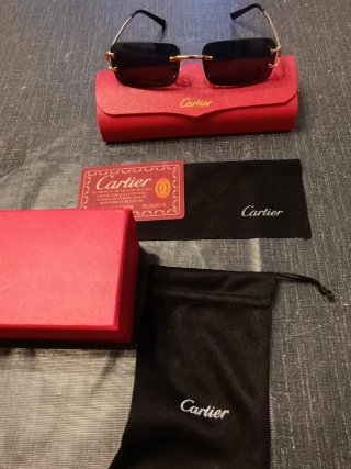 Gafas Cartier Oro y Negro