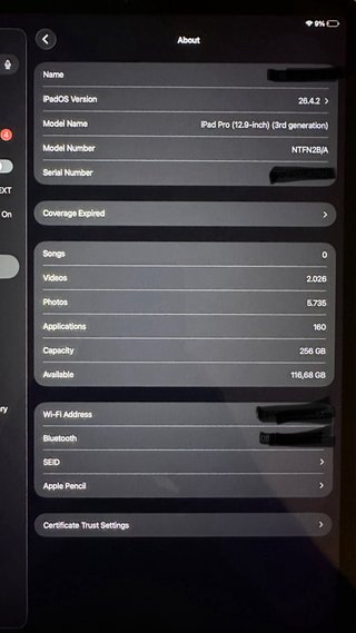 iPad Pro 12.9 3ª Gen WiFi 256GB + Apple Pencil
