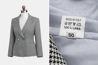 Giacca donna lana Made in Italy - Pied de Poule