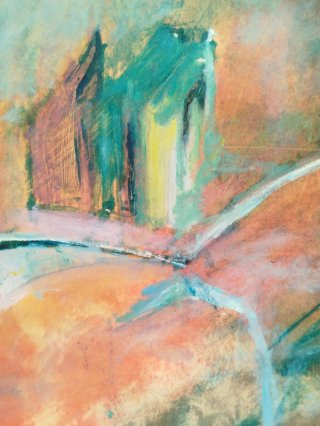 Dipinto a mano - Casa 1. Villa Greppi - 54 X 45 cm