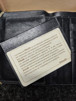 Monedero/Billetera PielNoble Negro