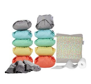 Pañales de tela para bebé - Pack 10 unidades