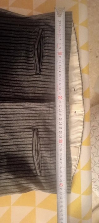 Pantalón Campero Mujer Raya Gris y Negras.