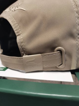 Gorra Lacoste Beige con Logo Verde Talla única