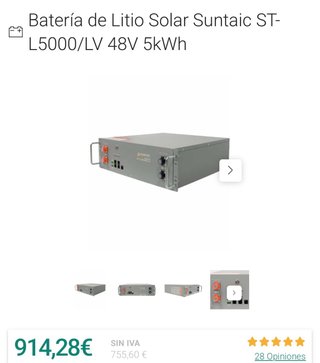 Batería Litio Solar Suntaic ST-L5000/LV 48V 5kWh