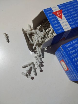 Lotto da 400 Tasselli in Nylon 5x25 mm