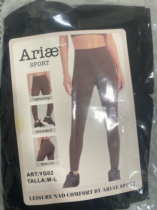 Mallas deportivas Ariae Sport YG02 negro Talla M-L