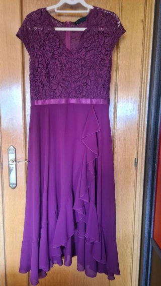 Vestido Fiesta "berenjena"