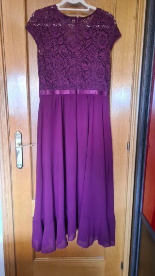 Vestido Fiesta "berenjena"