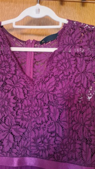 Vestido Fiesta "berenjena"