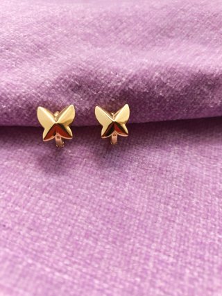 Orecchini Farfalla Oro Laminato 14k Xuping