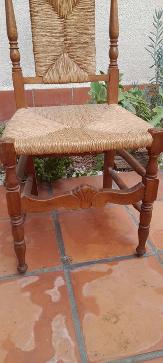 2 Sillas Antiguas Madera Maciza