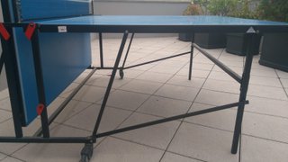 Mesa Ping Pong Exterior Plegable Azul