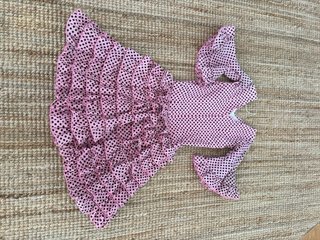 Traje Gitana Niña Lunares Rosa Talla 5-6