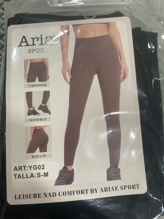 Mallas ARIAE SPORT YG02 Talla S-M Marrón