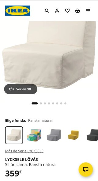 Sillón cama IKEA Lycksele Lovas.