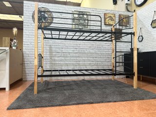 Litera Doble Metal y Madera