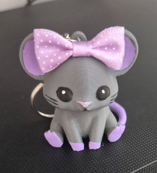 Portachiavi Topolini 3D, dipinti a mano